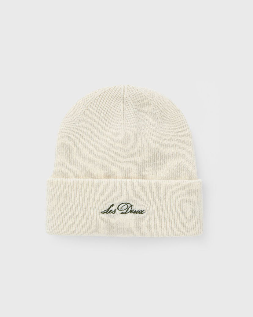 Pipo Les Deux Wayne Embroidered Knit Beanie Valkoinen | 1000673-215