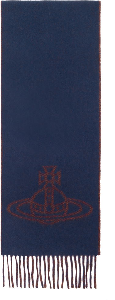 Huivi Vivienne Westwood Single Orb Double Scarf Sininen | 81030006-W00ZH-, 0
