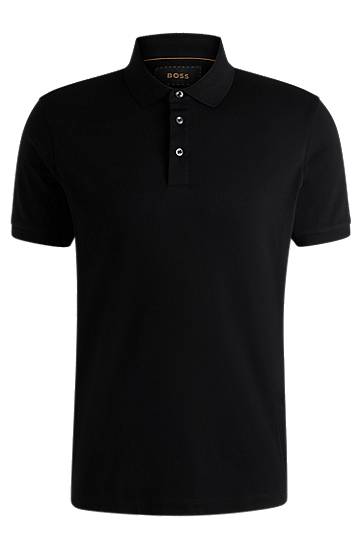 Poolopaita BOSS BOSS Regular-Fit Polo Shirt Musta | 50494980