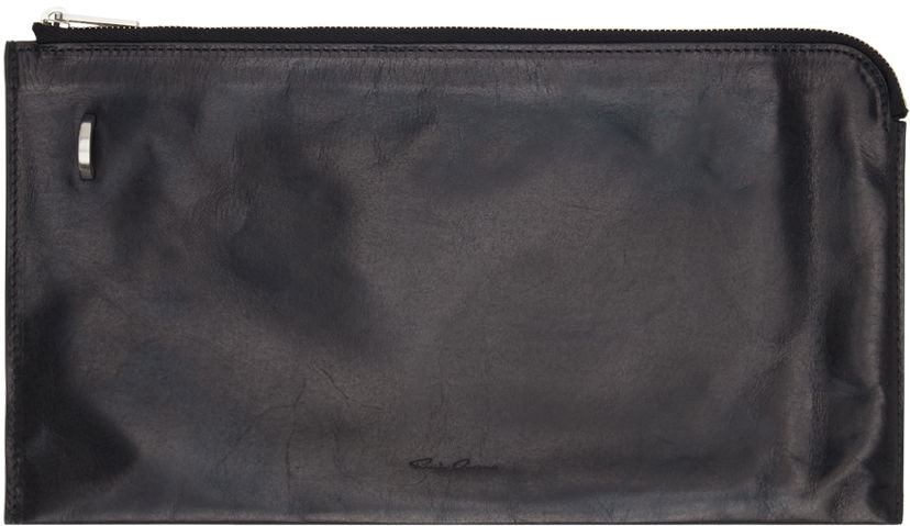 Lompakko Rick Owens Leather Envelope Wallet Musta | RA01D0417 LSU