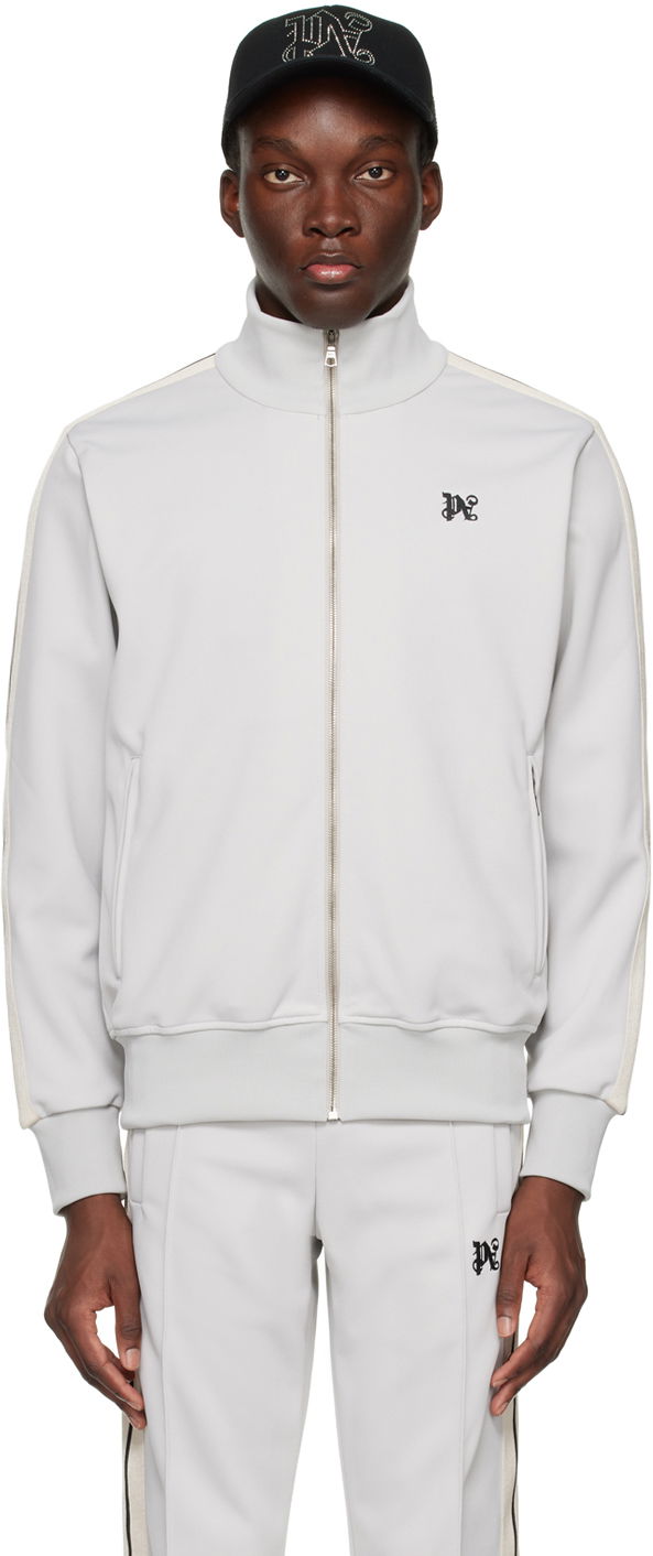 Takki Palm Angels Monogram Track Jacket Harmaa | PMBD058R24FAB0010510