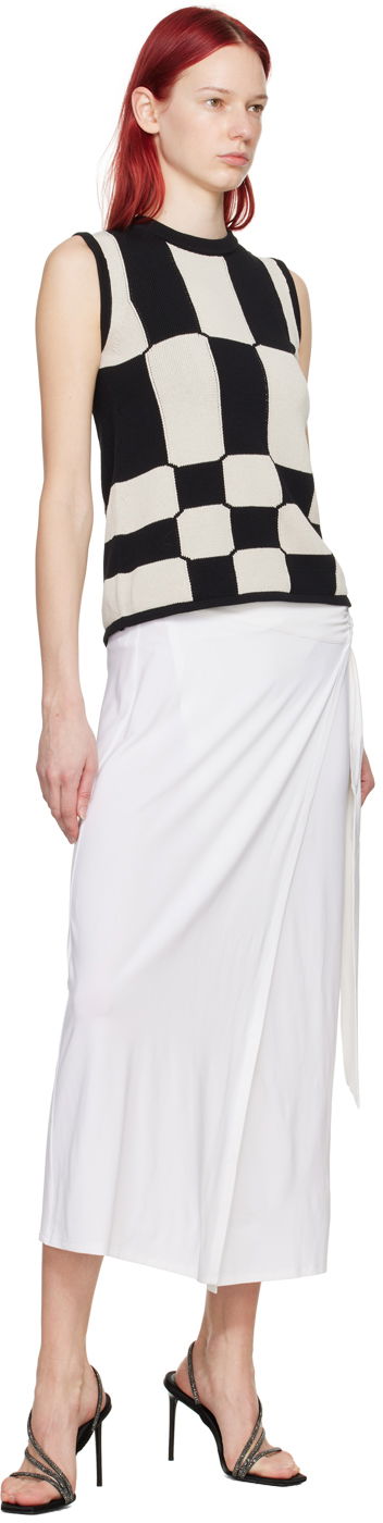Hame Max Mara Beato Midi Wrap Skirt with Ring Detail Valkoinen | 2416691069600, 3