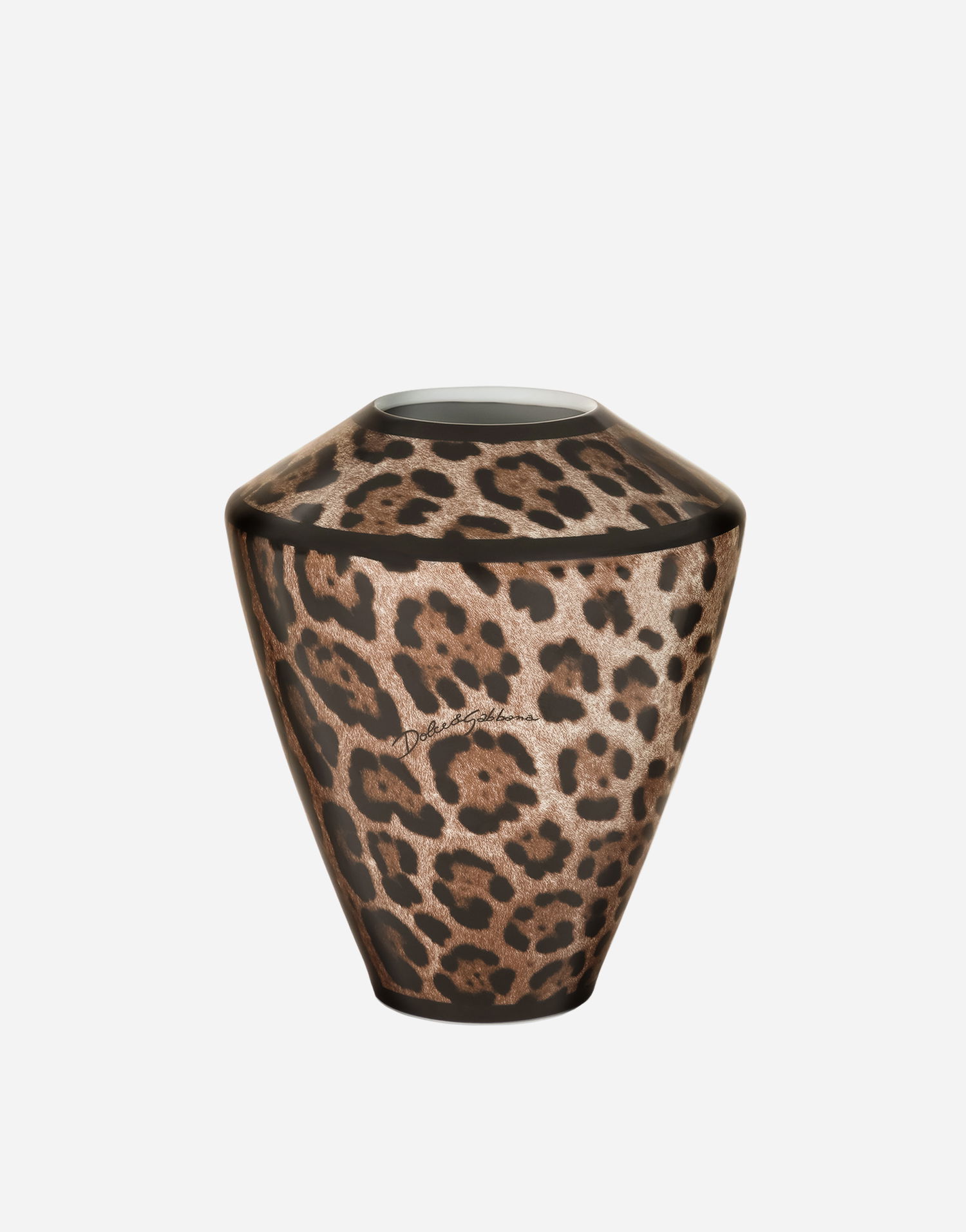 Kodin sisustus Dolce & Gabbana Small Amphora Porcelain Leopard Print Vase Monivärinen | TCC197TCAMWUL003, 1