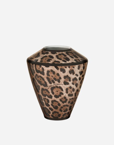 Kodin sisustus Dolce & Gabbana Small Amphora Porcelain Leopard Print Vase Monivärinen | TCC197TCAMWUL003, 1