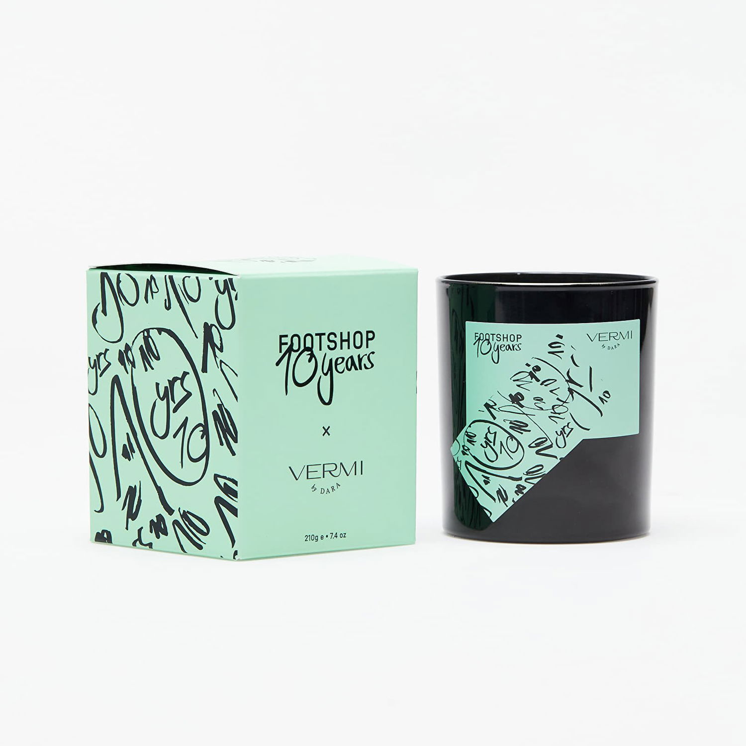 Kynttilät Footshop Footshop 10 Years x VERMI by Dara Candle Musta | FTSHP_159, 1