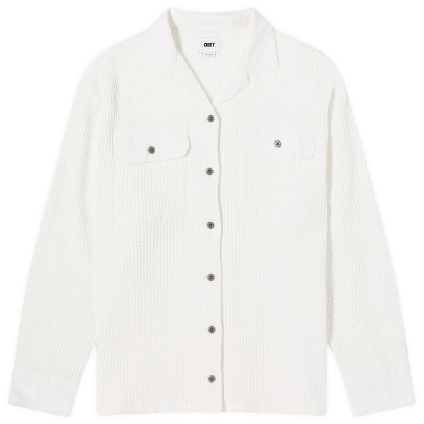 Paita OBEY Camille Waffle Valkoinen | 281200127-WHT