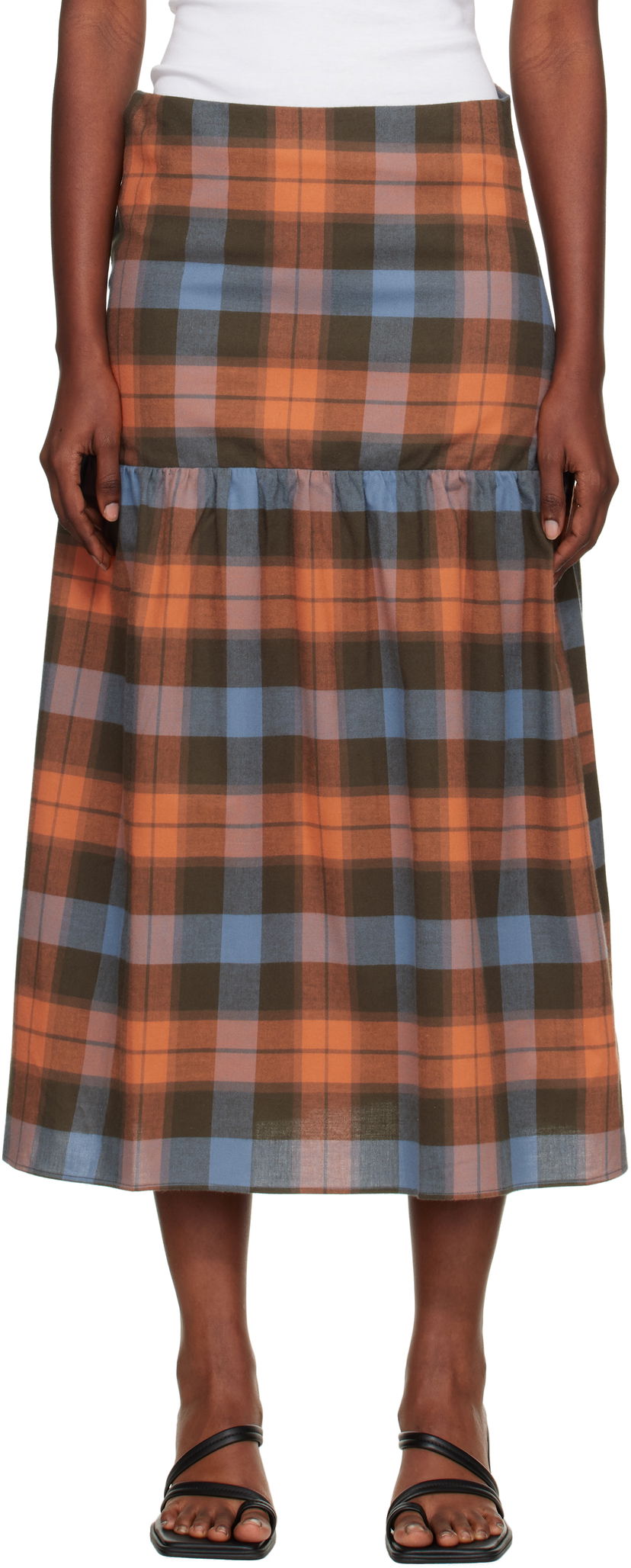 Hame Baserange Baserange Garlin Plaid Maxi Skirt Monivärinen | SSGA-OC-AU25