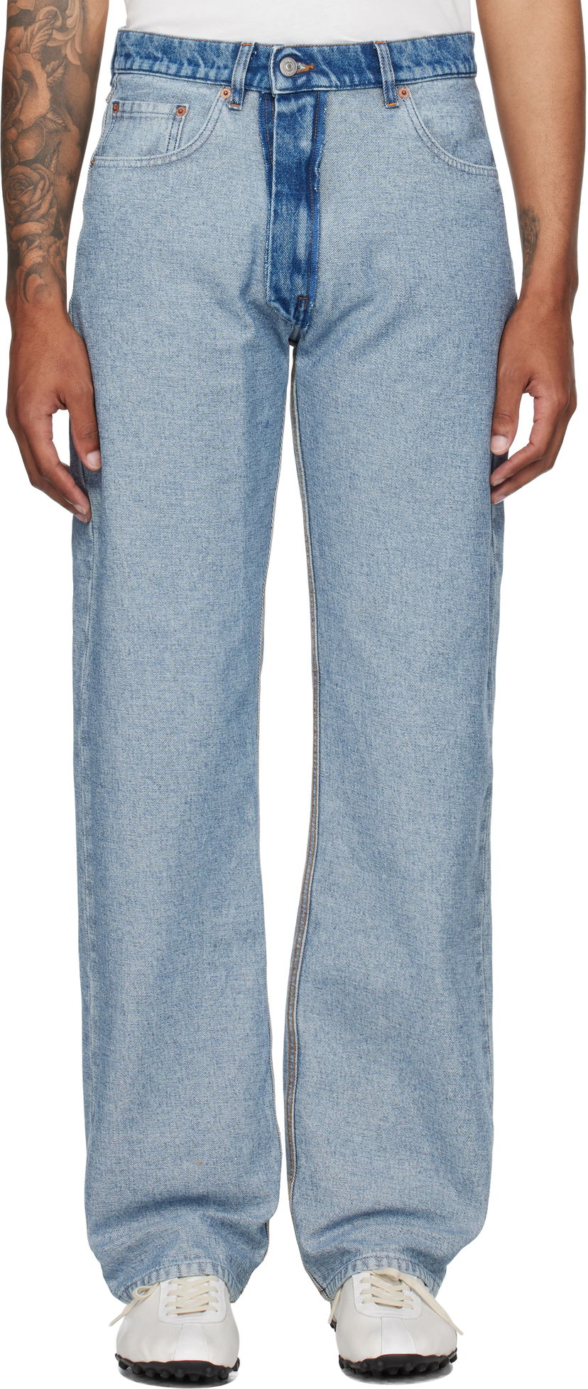 Jeans Maison Margiela MM6 Maison Margiela Straight-Leg Jeans Sininen | SH0LA0026 M30018