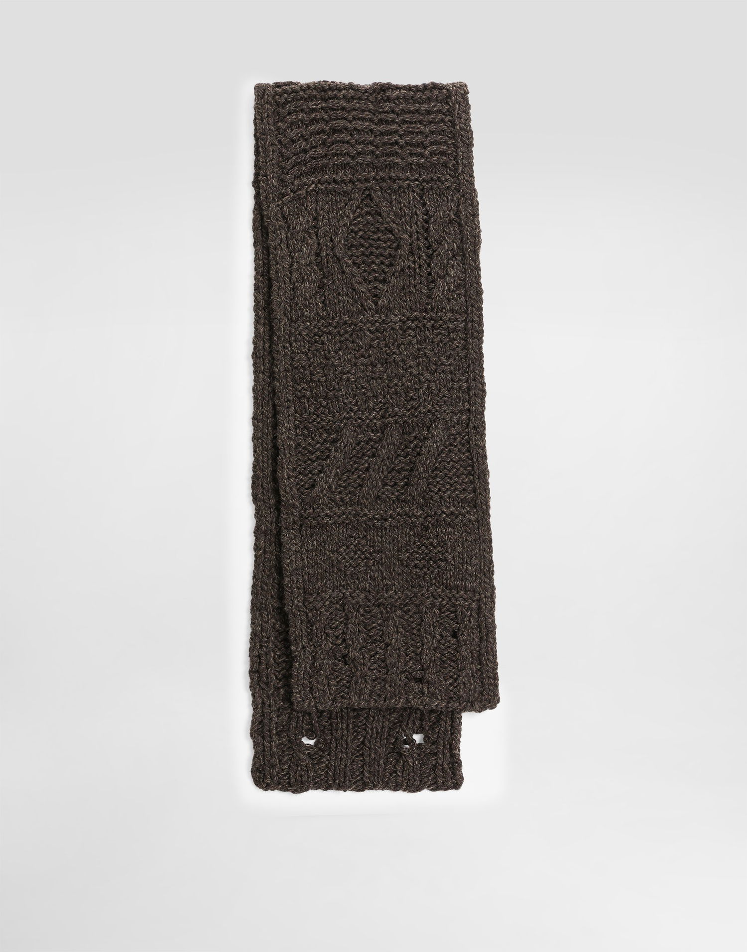 Huivi Dolce & Gabbana Dolce & Gabbana Knitted Wool Scarf Ruskea | GX31KTJDVD8M9499, 0