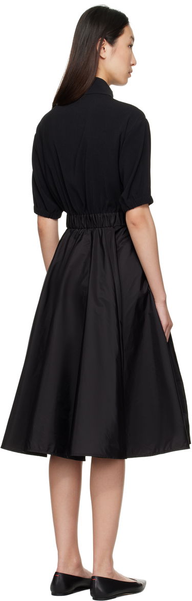 Mekko Moncler Moncler Taffeta Skirt Midi Dress Musta | K20932G00013596WF, 2