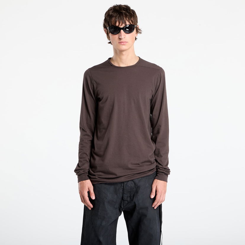 T-paita Rick Owens Rick Owens DRKSHDW Level Longsleeve T-Shirt Ruskea | DU02E7260 RN 78