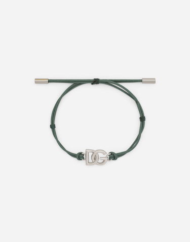 Rannerengas Dolce & Gabbana Cord Bracelet With Logo Vihreä | WBP5L1W1111V0153, 0