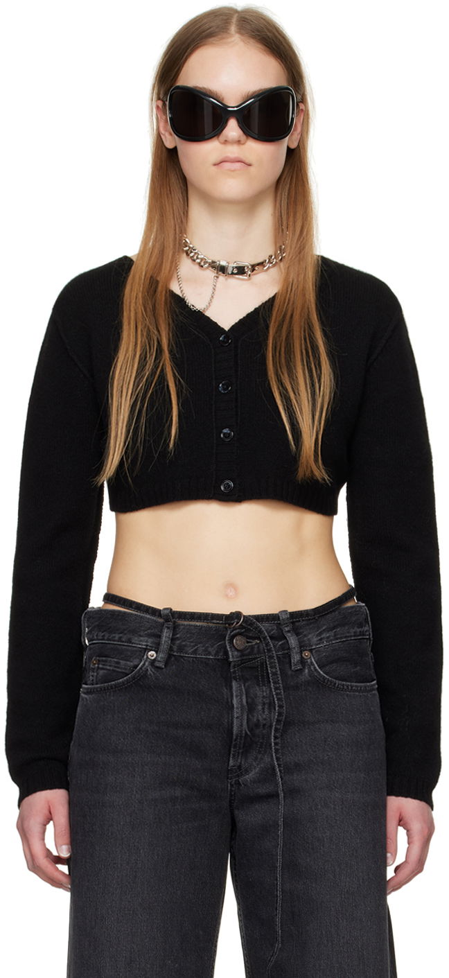 Villapaita Acne Studios Cropped Cardigan Musta | A60491-