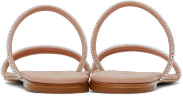 Tennarit ja kengät Gianvito Rossi Cannes 05 Crystal Embellished Flat Sandals Beige | G16120.05CUO.XCN, 1