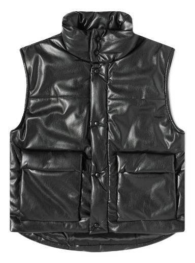 Liivi Nanushka Jovan Vegan Lether Vest Musta | NM22PFOW00699