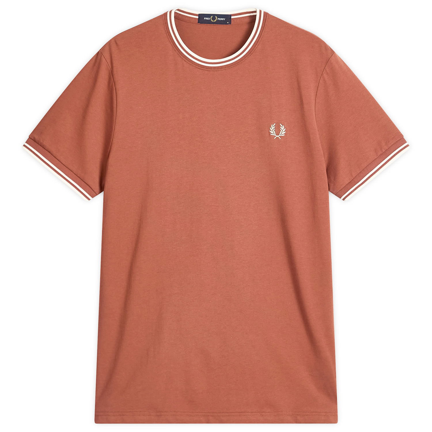 T-paita Fred Perry Twin Tipped T-Shirt, Size Large Ruskea | M1588V-Z51, 1