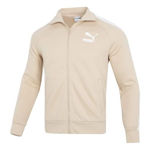 Tuulitakki Puma Iconic T7 Track Jacket Beige | 531377-67