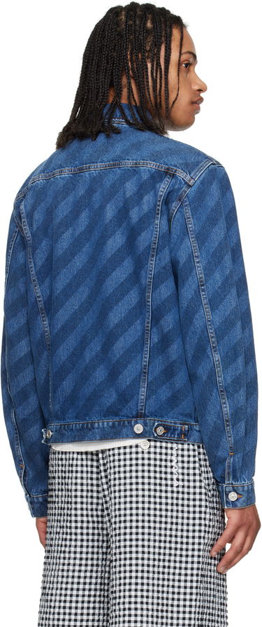 Takki Marni Marni Striped Denim Jacket Sininen | JUJU0050S0 USCX36, 2