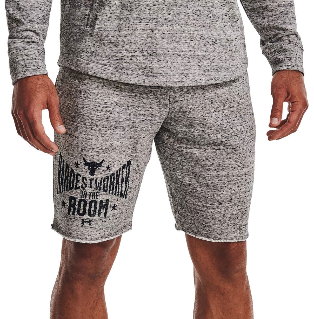 Shortsit Under Armour Project Rock Terry Shorts Harmaa | 1370459-112, 0