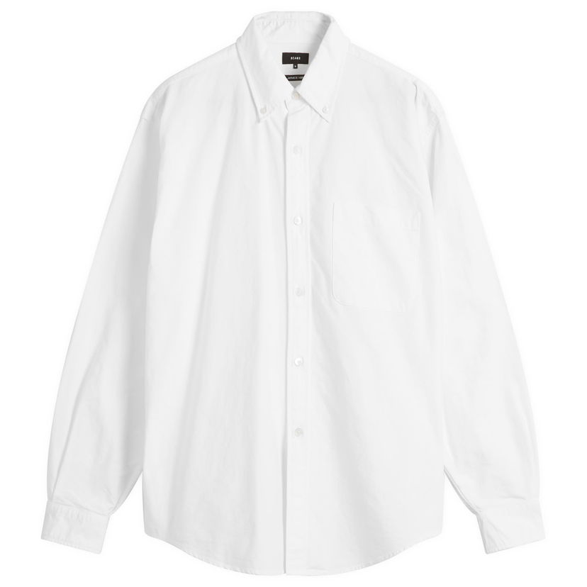 Paita BEAMS Heavy Oxford Button Down Shirt Valkoinen | 1111-1213-301-01