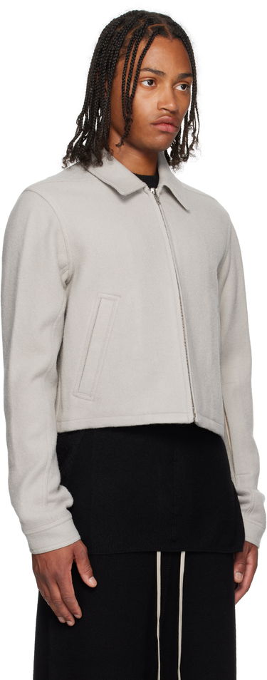 Takki Rick Owens Rick Owens Concordians Alice Brad Cropped Jacket Musta | RU02E1720 WBD, 4
