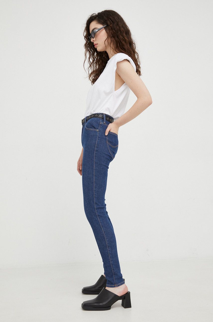 Jeans Lee Scarlett High "Dark Hydro" Tummansininen | L626FAKQ, 0