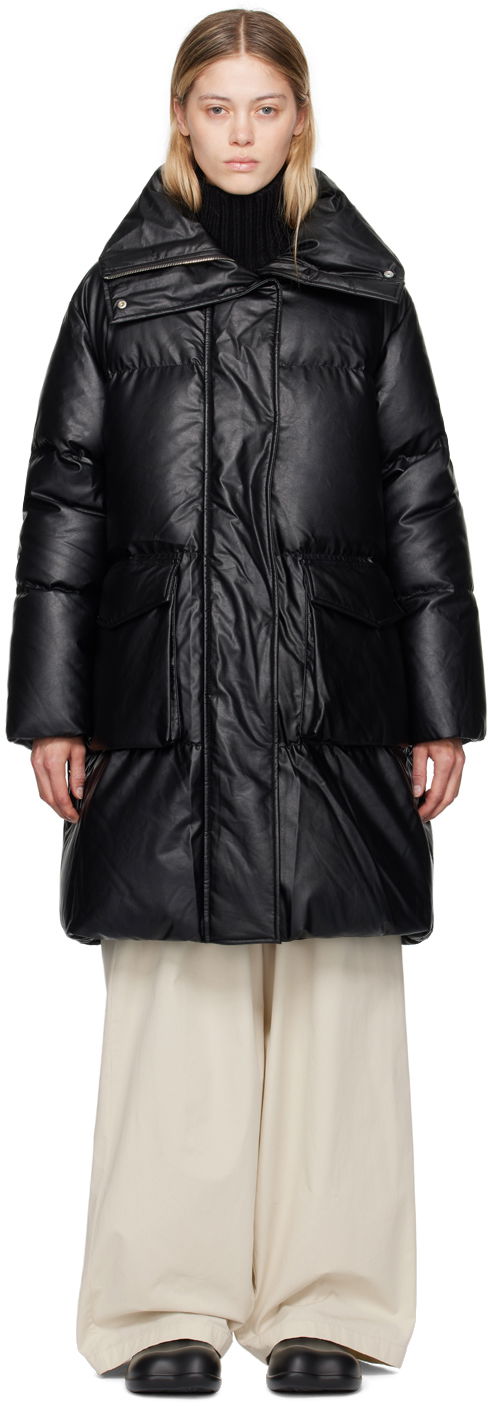 Takki Maison Margiela MM6 Black Quilted Down Jacket Musta | S52AA0180 S53057