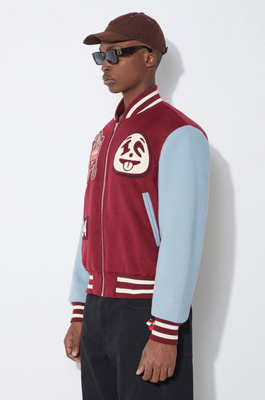 Bomber-takki BBC IceCream ICECREAM Diner Team Varsity Bomber Jacket Burgundia | IC24106, 3