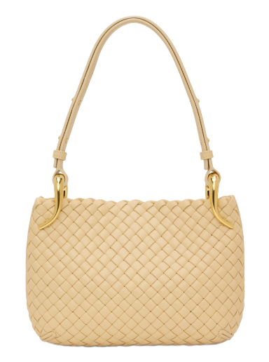 Olkalaukku Bottega Veneta Small Clicker Bag Beige | 730968 V01D1
