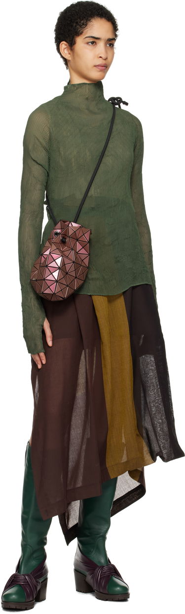 Käsilaukku BAO BAO ISSEY MIYAKE Geometric Pattern Gloss Shoulder Bag Burgundia | BB48AG591, 3