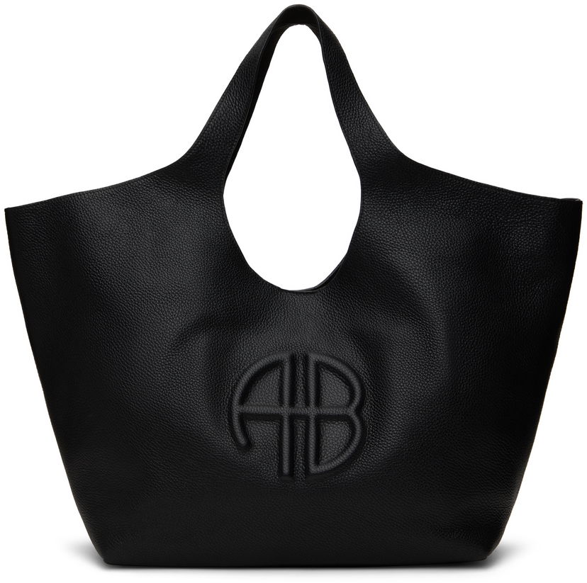 Kangaskassi Anine Bing Leather Tote Bag Musta | A-13-10364-000