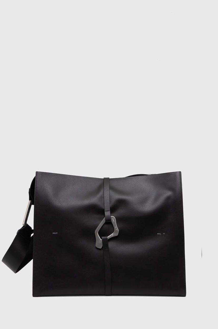 Olkalaukku HELIOT EMIL Leather Shoulder Bag Musta | HE.15.44.L03.BLK01