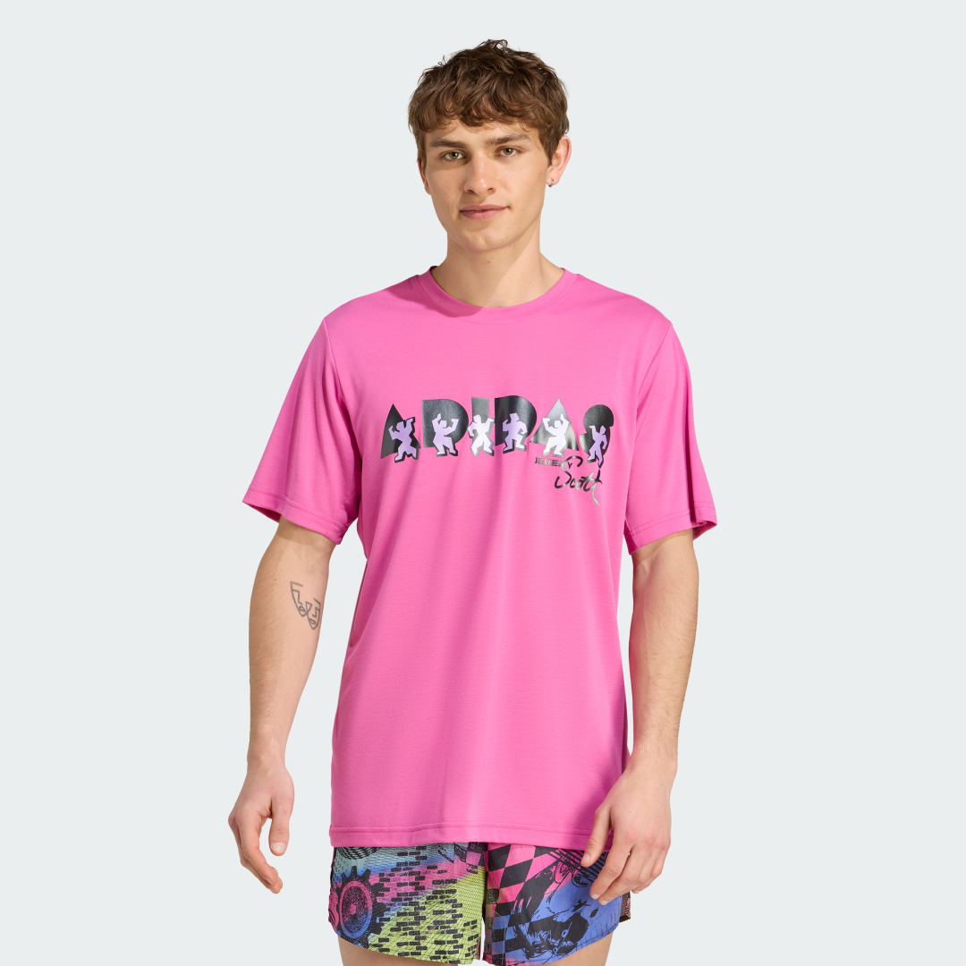 T-paita adidas Performance Jeremy Scott Graphic Tee Vaaleanpunainen | JL7619, 0