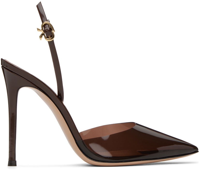 Asusteet Gianvito Rossi Gianvito Rossi Ribbon D'Orsay Slingback Pumps Ruskea | G95359.15RIC.PXV