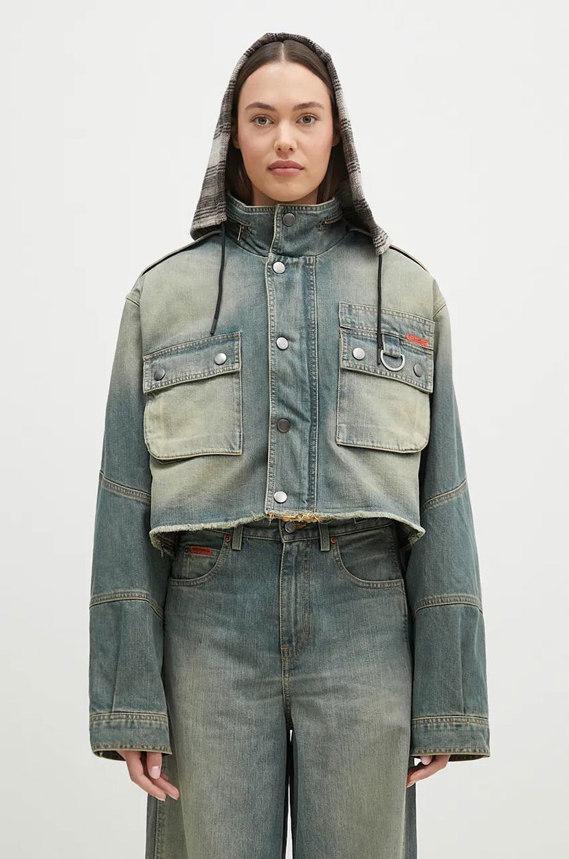 Takki Martine Rose Cut Denim Jacket Sininen | 236WD02501