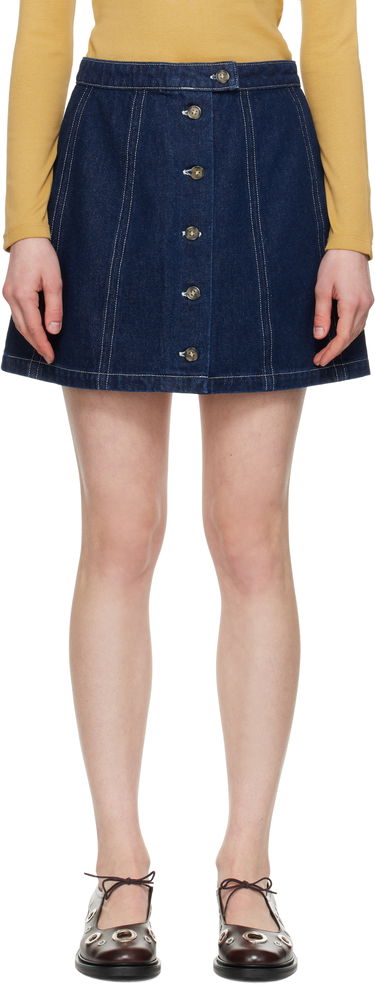 Hame A.P.C. A.P.C. Pipa Denim Miniskirt Sininen | COHJI-F06459, 0