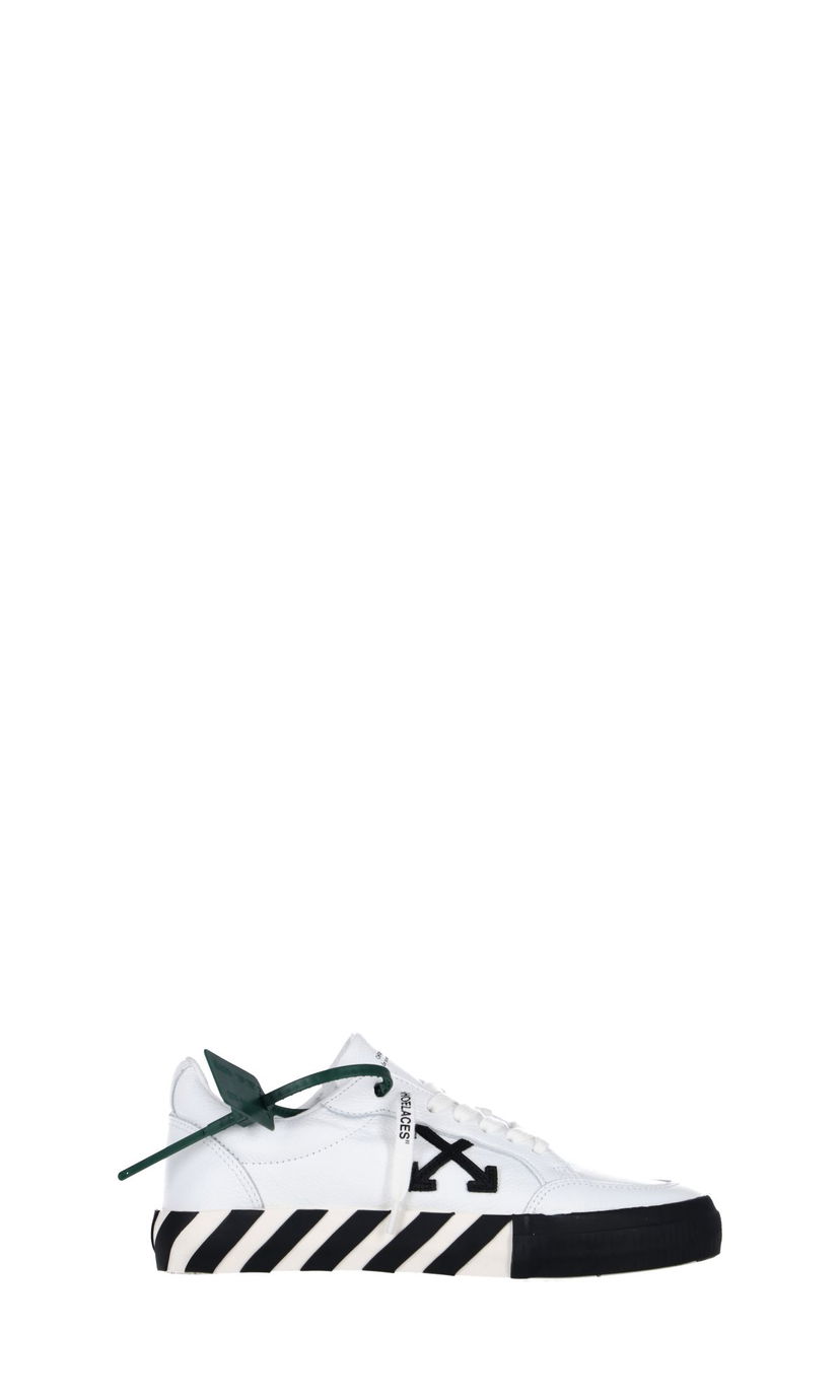 Tennarit ja kengät Off-White Low Vulcanized Leather SS22 "White Black" Valkoinen | OMIA085C99LEA0010110