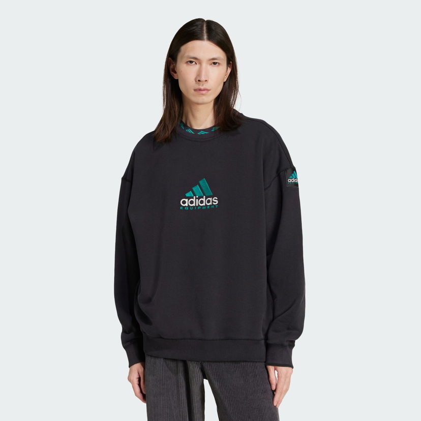 Huppari adidas Performance EQT Wash Crewneck Sweatshirt Musta | JC8222