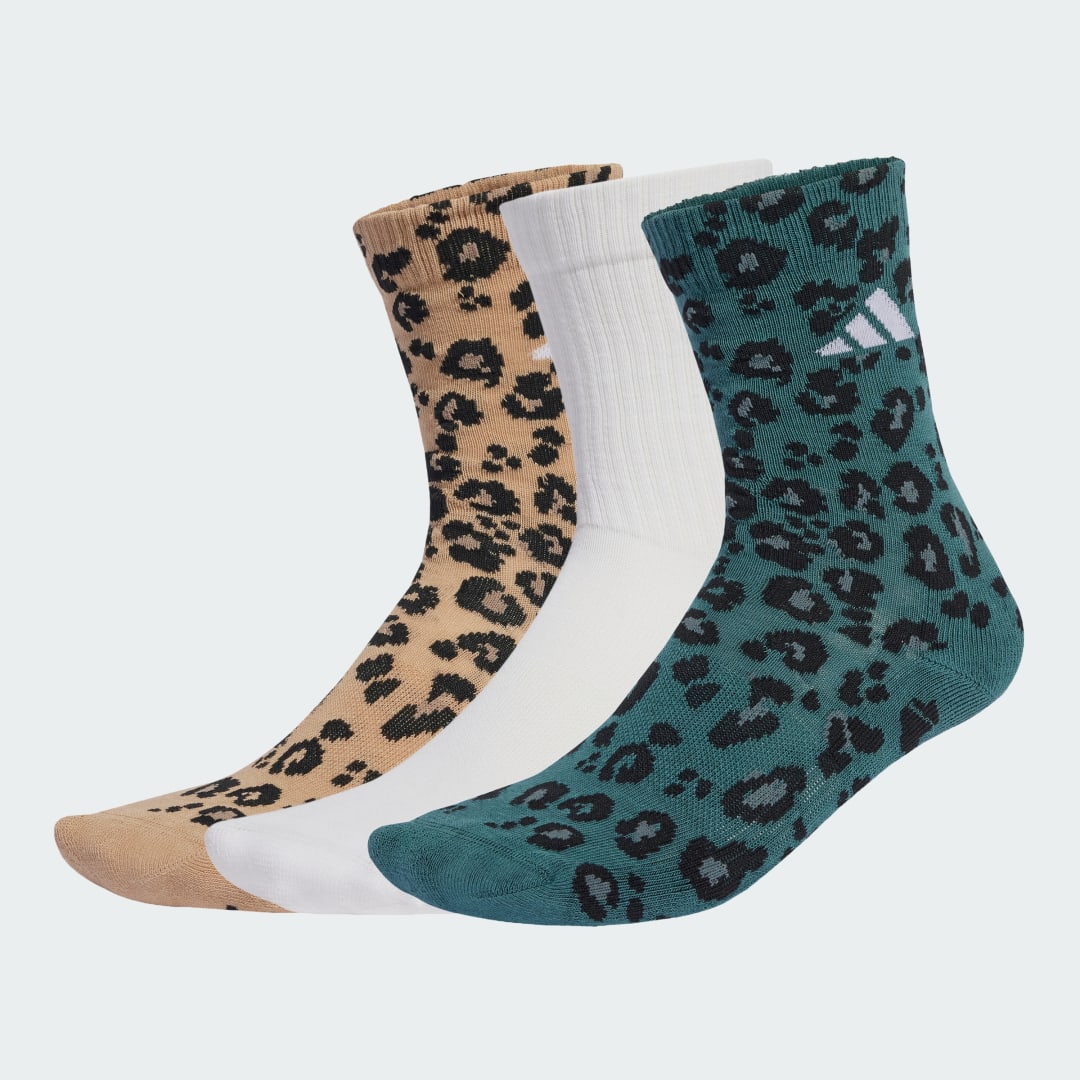 Sukat adidas Performance Leopard Print Crew Socks 3 Pairs Monivärinen | JX5557, 0