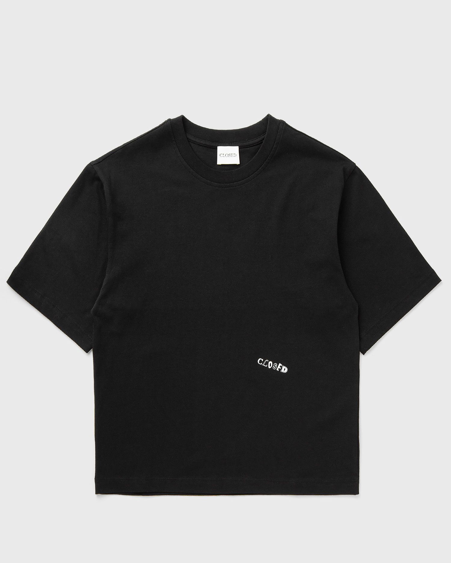 T-paita CLOSED Front Text Print T-Shirt Musta | C95925-44H-PR-100, 0