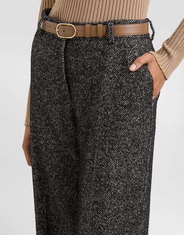Housut Dolce & Gabbana Dolce & Gabbana Stretch Wool Chevron Trousers Musta | FTC31TFCBAJS8030, 3