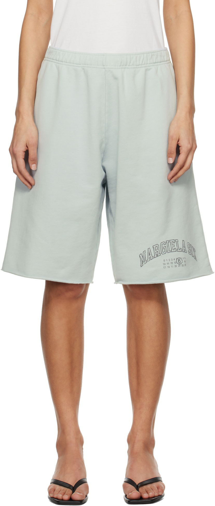 Shortsit Maison Margiela MM6 Maison Margiela Varsity Sweatshorts Vihreä | SH0MU0016 M25012