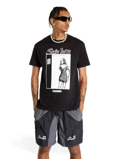 T-paita Pleasures Grub Musta | P23SY017 BLACK
