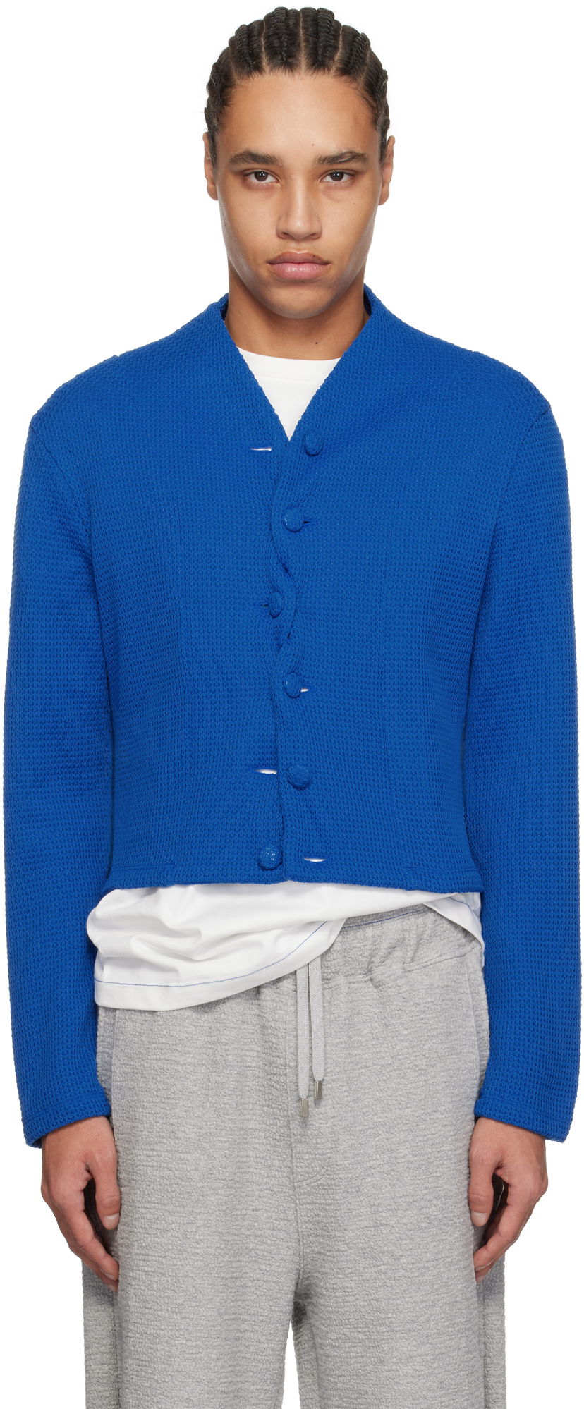 Villapaita ADER ERROR ADER error 62 Cropped Cardigan Sininen | BO01SSKT0702BL