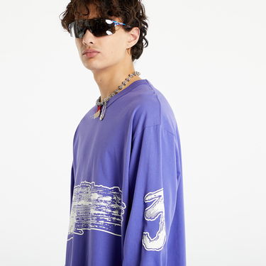 T-paita Y-3 Graphic Logo Long Sleeve Tee Violetti | IA3113, 3