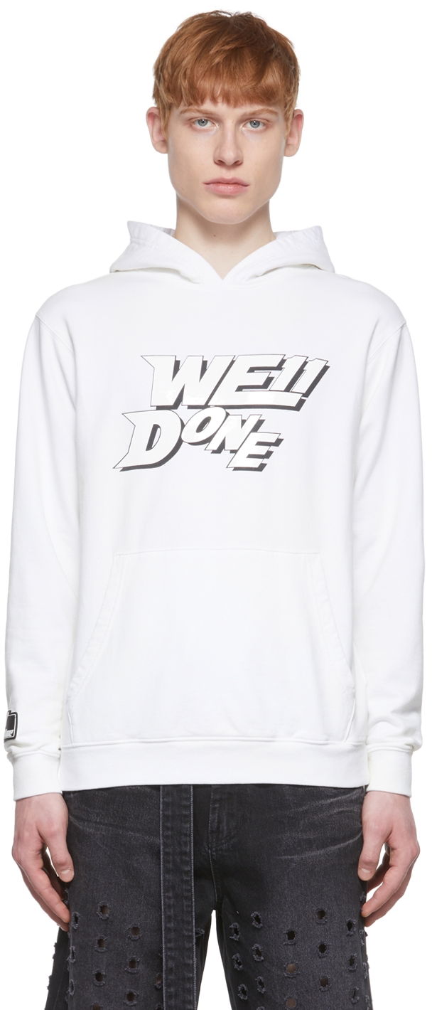 Huppari We11done We11done Hoodie Valkoinen | WD-TH1-22-622-U-WH