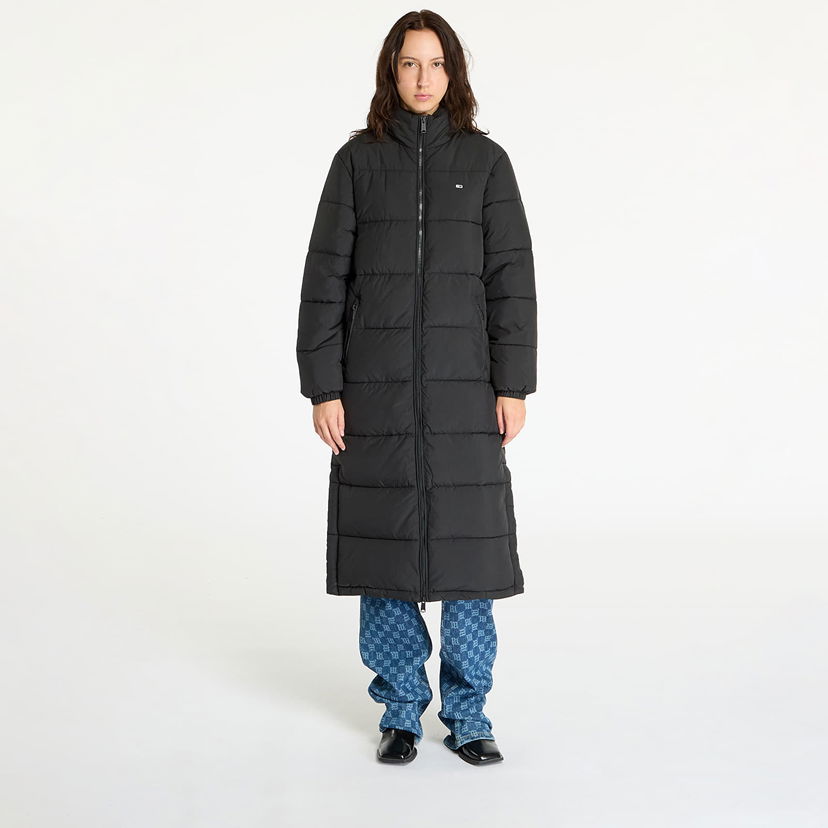 Puffer takki Tommy Hilfiger Maxi Essential Puffer Coat Black Musta | DW0DW19918 BDS