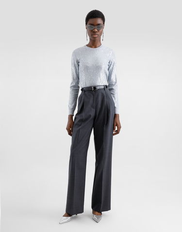 Villapaita Dolce & Gabbana Sequin Embellishment Crewneck Sweater Harmaa | FXX74ZJAIQ9N0040, 1