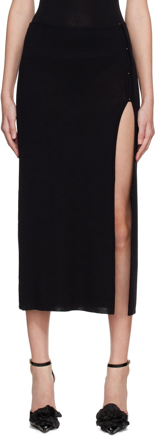 Hame BEC + BRIDGE BEC + BRIDGE Sorrento Midi Skirt with Side Slit Musta | H22-30388