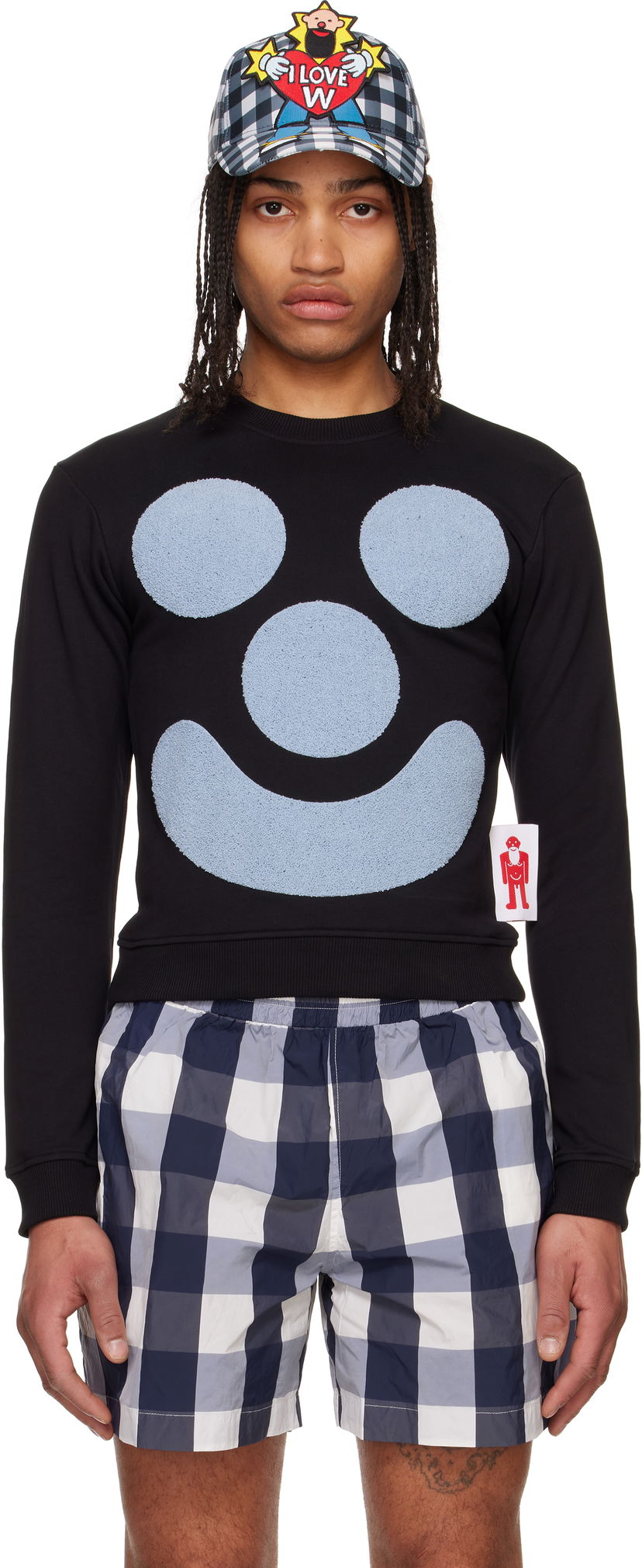 Huppari Walter Van Beirendonck Walter Van Beirendonck Smile Sweatshirt Musta | 8008